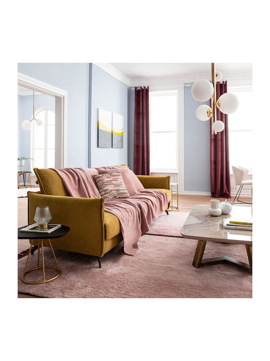 Gofis Home Valley Ριχτάρι Τετραθέσιου Καναπέ Chenille 180x350εκ. Sweet Pink 421/17