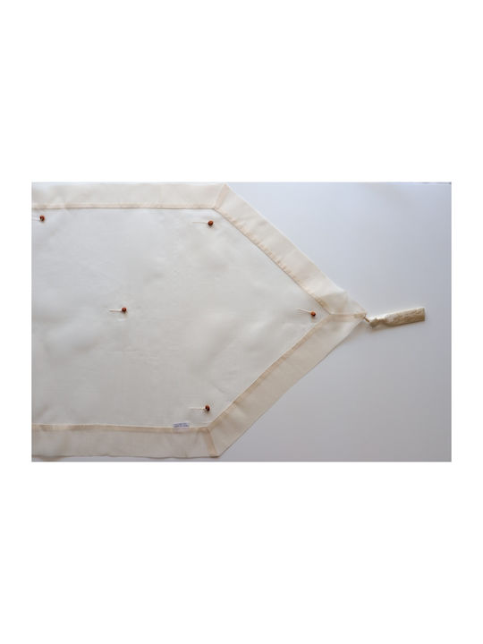 Mc Decor Tablecloth with Embroidery Set 5pcs 50291 Ecru