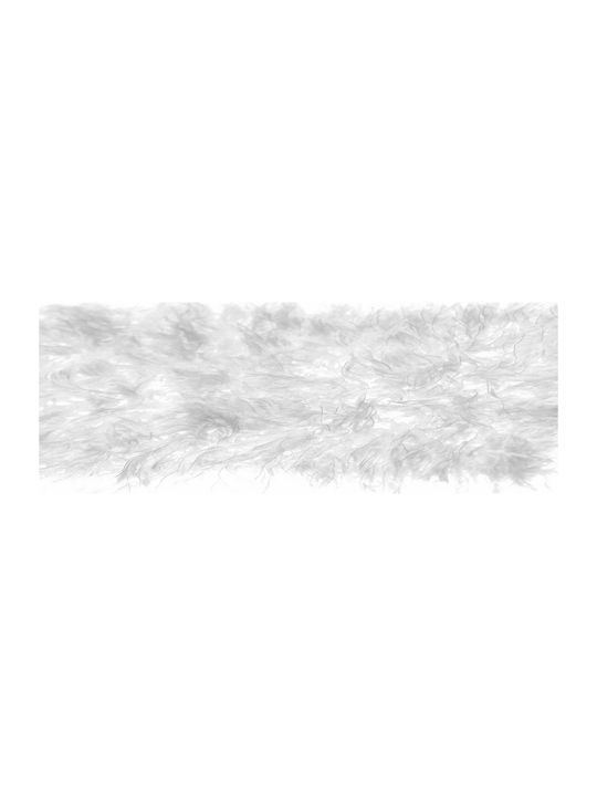 Iliadis Decoration Fabric Feather Fur 48x220cm Λευκό