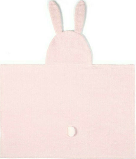 Mamas & Papas Hooded Baby Bath Towel Bunny Pink