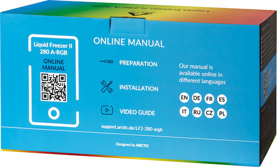 Arctic Liquid Freezer II 280 A-RGB Υδρόψυξη Επεξεργαστή Διπλού Ανεμιστήρα 140mm για Socket AM4/AM5/1200/115x