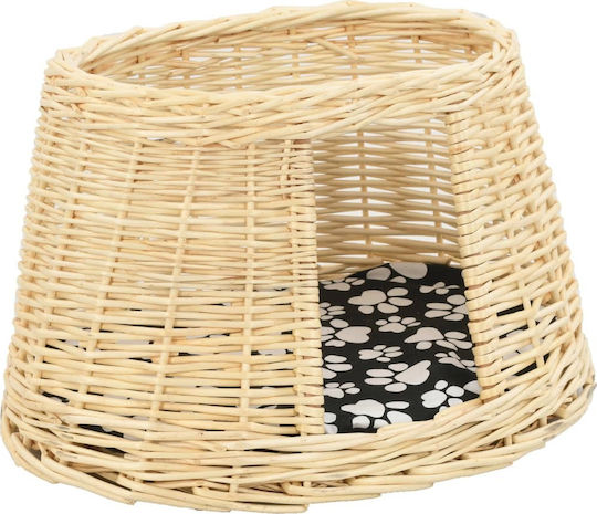 vidaXL Гнездо Котка Кафяв 47x34x60см