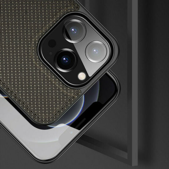 Dux Ducis Fino Задна корица Силикон / Текстил Зелен (iPhone 13 Pro)