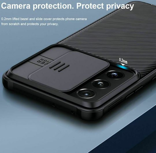 Nillkin Camshield Задна корица Пластмаса Черен (Galaxy A03s)