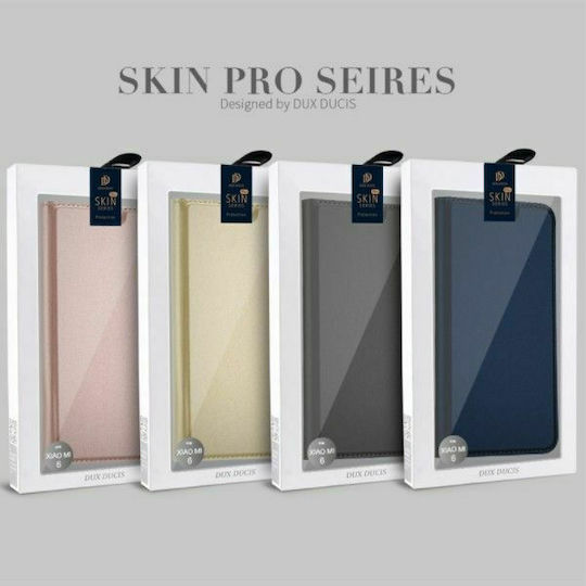 Dux Ducis Skin Pro Книга От Изкуствена Кожа Черен Redmi 10 / 10 2022