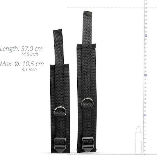 Whipped Brian Bed Restraint Kit Σετ για Δέσιμο στο Κρεβάτι σε Μαύρο Χρώμα