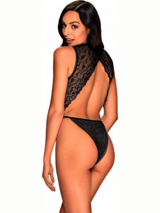 Obsessive Elisetta Teddy Sexy Bodysuit Schwarz