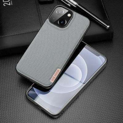 Dux Ducis Fino Silicone / Fabric Back Cover Gray (iPhone 13)