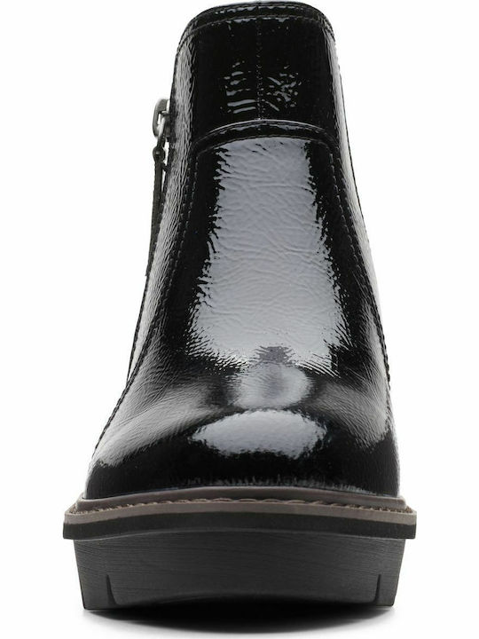 Airabell Leather Women's Ankle Boots Platform Black