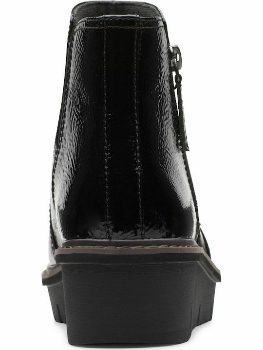 Airabell Leather Women's Ankle Boots Platform Black