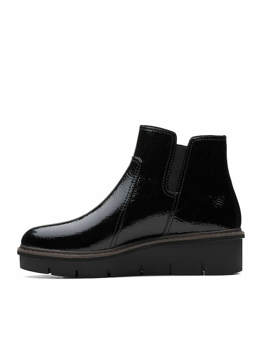 Airabell Leather Women's Ankle Boots Platform Black