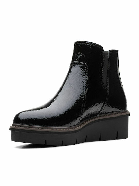 Airabell Leather Women's Ankle Boots Platform Black
