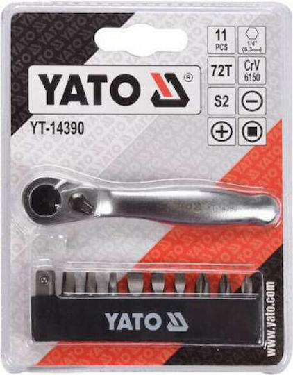Yato Καστάνια με Καρυδάκια 1\4" 11τμχ
