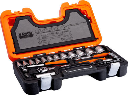 Bahco Set Ratchet 1\2" & 1\4" 56pcs