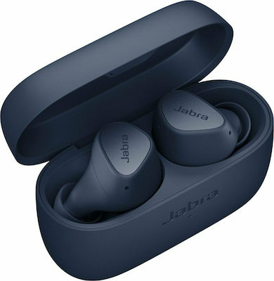 Jabra Elite 3 В ухото Bluetooth хендсфри Слушалки с Устойчивост на Пот и Кутийка за Зареждане Navy