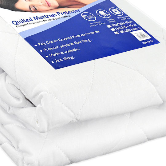Family Enterprise Protecție pentru Saltea King Size cu Fustă Maison Elegante Alb 180x200+40buc