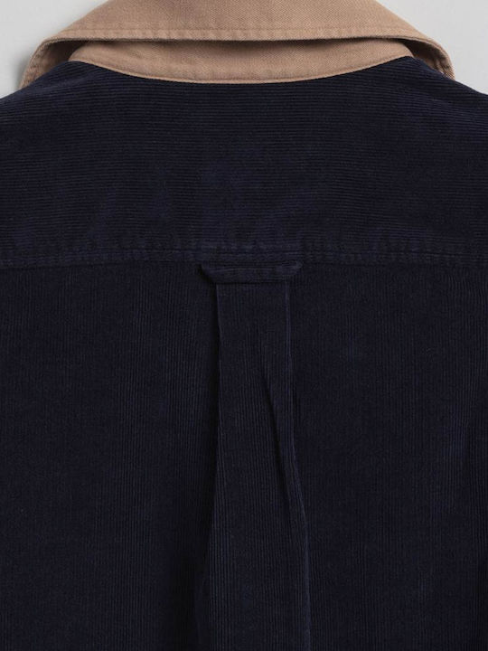 Gant Men's Long Sleeve Blouse Polo Navy