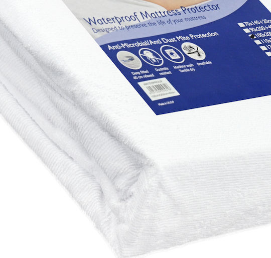 Family Enterprise Protecție pentru Saltea Single Waterproof cu Fustă Perfection Alb 100x200+40buc
