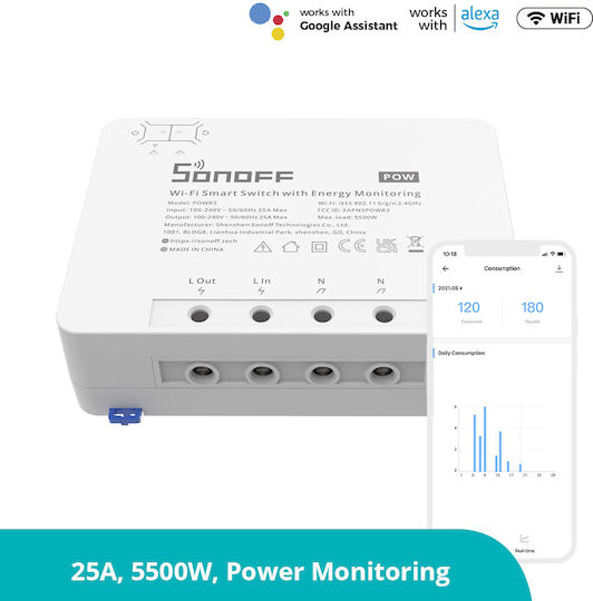 Sonoff Smart Switch Wi-Fi & RF 25A