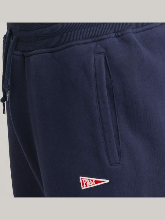 Sweatpants with Elastic Navy Blue