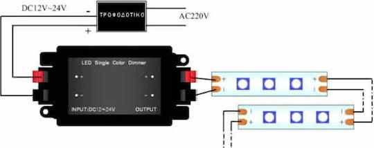 Led7 Безжичен Димер RF с дистанционно управление 100004