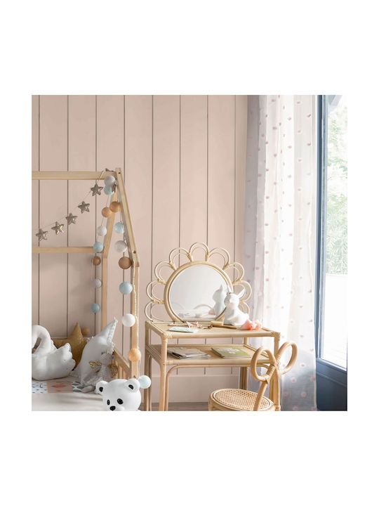 Atmosphera Kids Grommet Top Curtain Pompom Pink 158738A 140x240cm