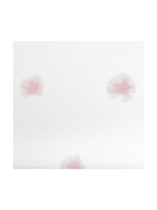 Atmosphera Kids Grommet Top Curtain Pompom Pink 140x240cm