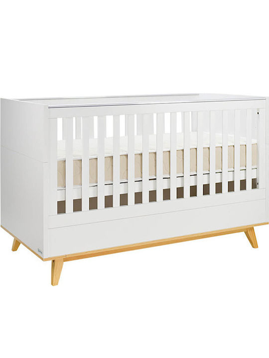 Bebe Stars Cappuccino Seturi de mobilier pentru copii cu Pat, Comodă și Dulap Alb / Bej