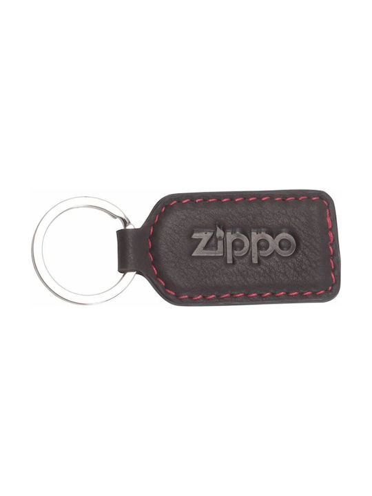 Zippo Keychain Piele Cafenea