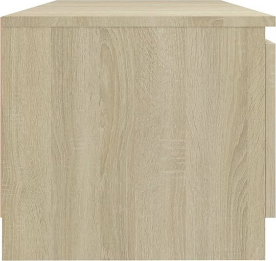 TV-Ständer mit LED-Beleuchtung Sonoma M140xT40xH35.5cm