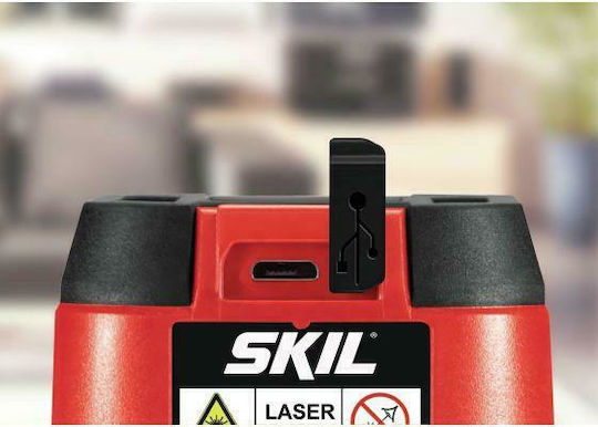 Skil 1910 AA Self-leveling Linear Laser Level Red Beam 3.7V with Working Range 15m
