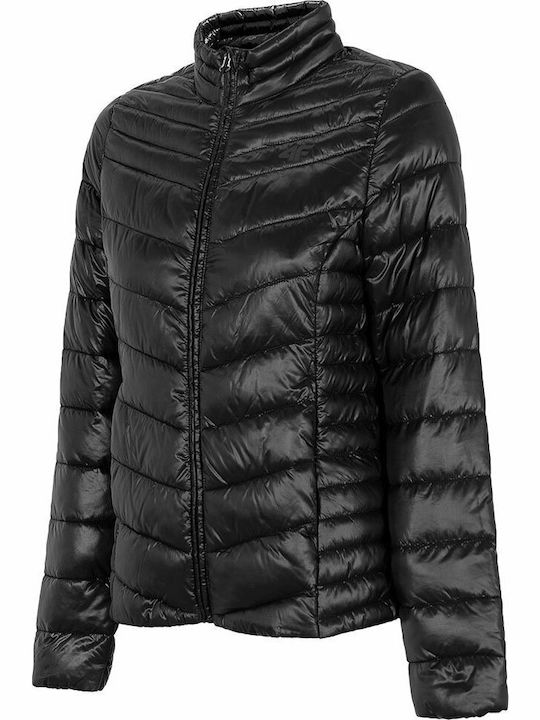 Women's for Hiking Short Puffer Jacket for Winter Black