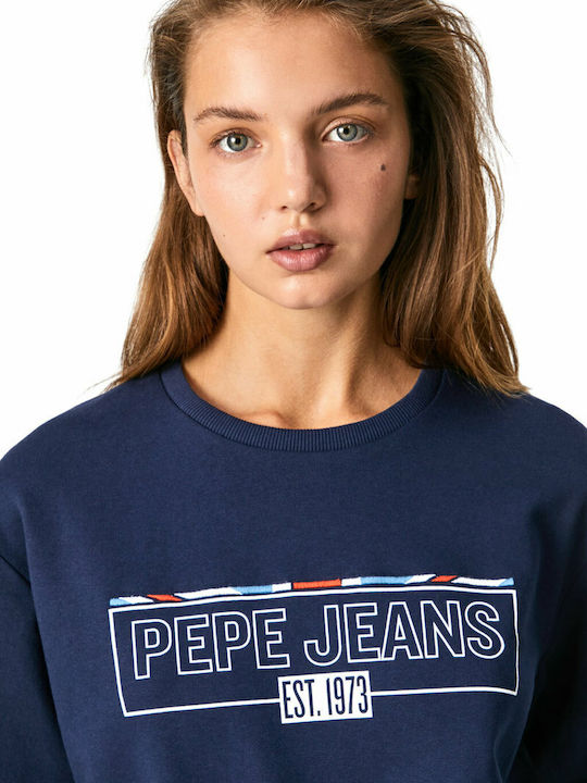 Betsy Γυναικείο Φούτερ Navy Μπλε