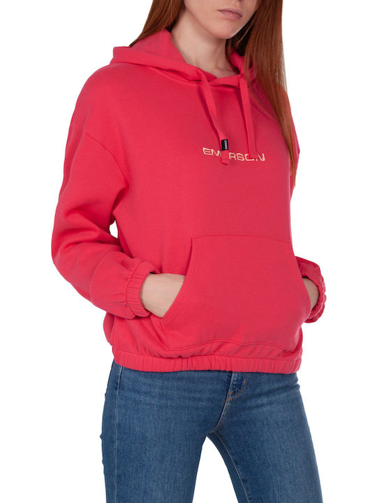 Women's Sweatshirt Hooded Fuchsia