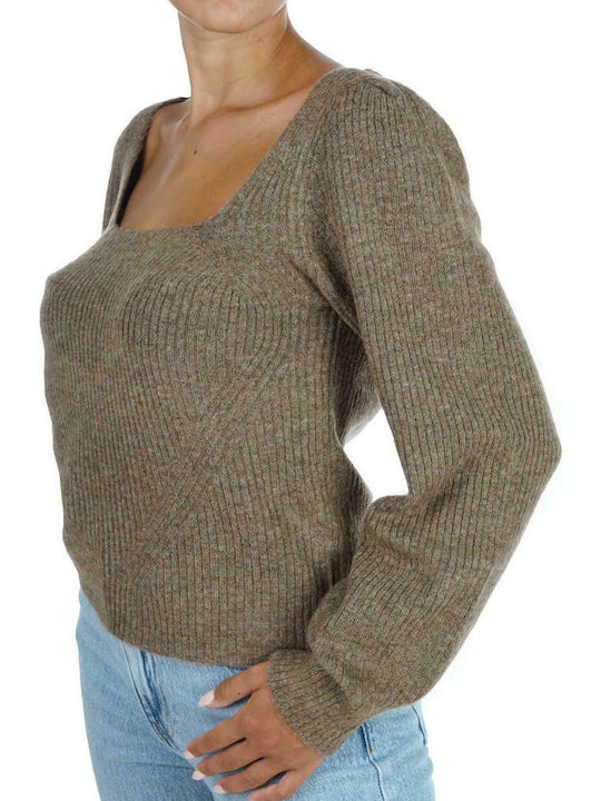 Only Women's Long Sleeve Sweater Chestnut