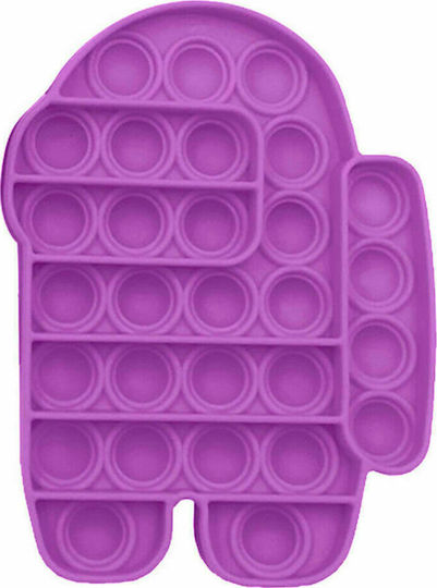Fidget Bubble Pop Among Us Silicone Purple