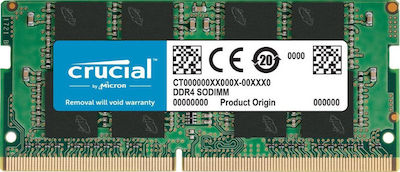 Crucial 16GB DDR4 RAM με Ταχύτητα 2666 για Laptop