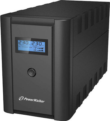 Powerwalker VI 2200 LCD/IEC UPS Line-Interactive 2200VA 1200W with 6 IEC Power Plugs