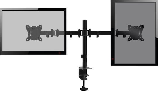 Equip Stand Desk Mounted for 2 Monitors up to 34" with Arm (650152)