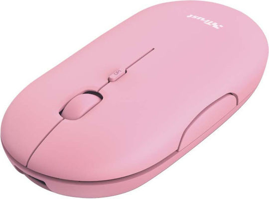 Trust Puck Rechargeable Kabellos Bluetooth Maus Rosa