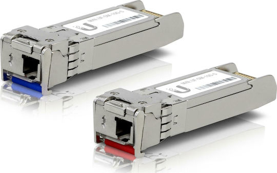Ubiquiti Трансивър UF-SM-10G-S SFP Модул Едномодов Оптичен Кабел SMF 2 Бройки