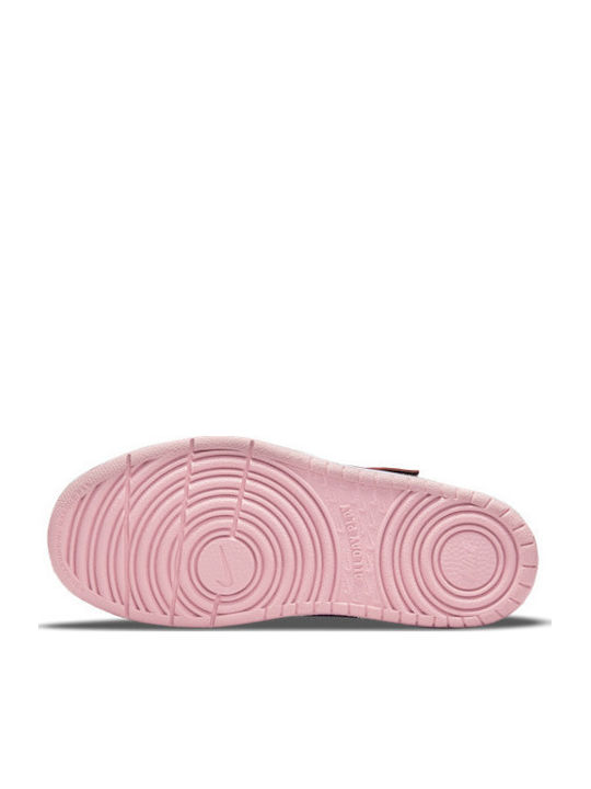Court Court Borough Kids Sports Shoes Basketball with Hoop & Loop Closure Violet Ore / Pink Glaze