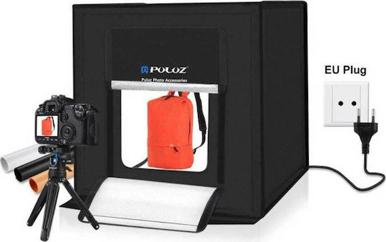 Puluz Fotobox Beleuchtet mit mehreren Hintergründen 36W 60x60x60cm