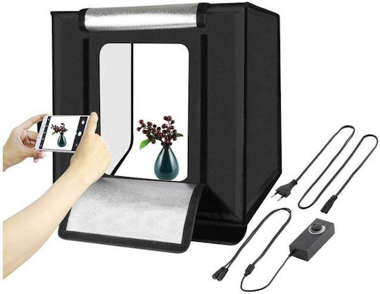 Puluz Fotobox Beleuchtet mit mehreren Hintergründen 36W 60x60x60cm