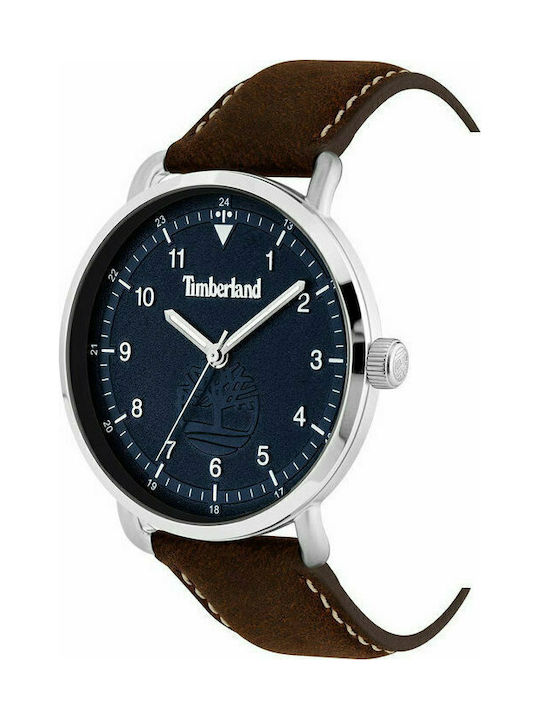Timberland Robbinston Uhr Batterie mit Braun Lederarmband