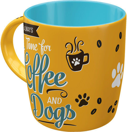 Nostalgic Art Coffee and Dogs Κούπα Κεραμική Κίτρινη 330ml Nostalgic Art Coffee and Dogs Κούπα Κεραμική Κίτρινη 330ml