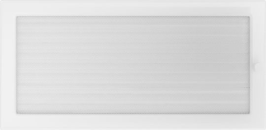 Kratki Ορθογώνια Περσίδα Τζακιού 45x22cm Λευκή