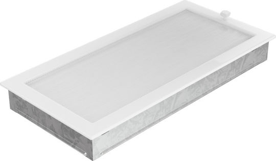 Kratki Ορθογώνια Περσίδα Τζακιού 45x22cm Λευκή