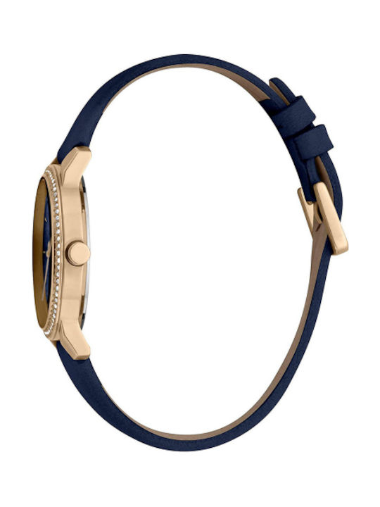 Esprit Damen Uhr mit Blau Lederarmband