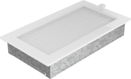 Kratki Ορθογώνια Περσίδα Τζακιού 30x17cm Λευκή
